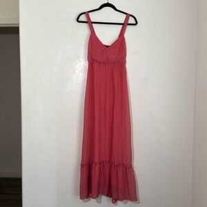 Lulu's Vibrant Pink Midi Dress